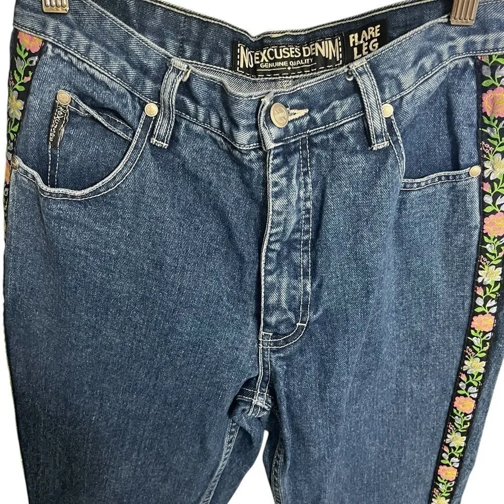 Womens Vintage Wide Leg
Baggy Jeans No Excuses 8 - Picture 2 of 14